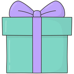 gift box with ribbon