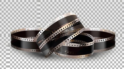 film roll. isolated on transparent background.