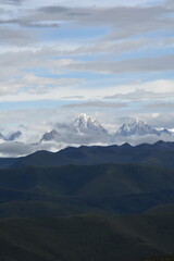 mountains and clouds, West Sichuan highlands, China