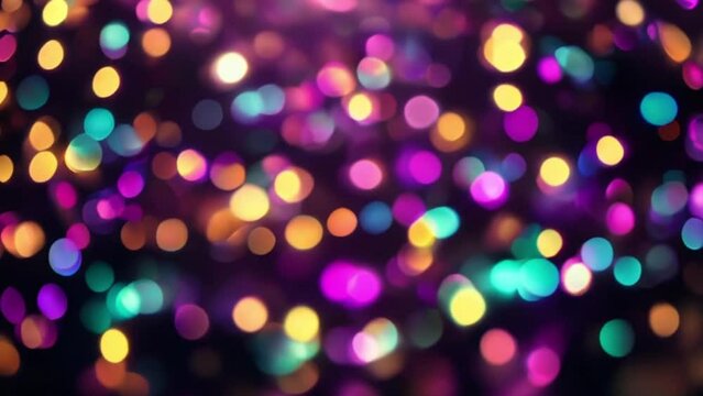 shimmering blur spot lights multicolored abstract background, motion
