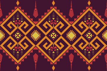 Geometric ethnic oriental seamless pattern. Can be used in fabric design for clothing, textile, wrapping, background, wallpaper, batik, carpet, embroidery style