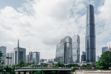 Fototapeta na wymiar Contemporary Urban Landscape with Skyscrapers