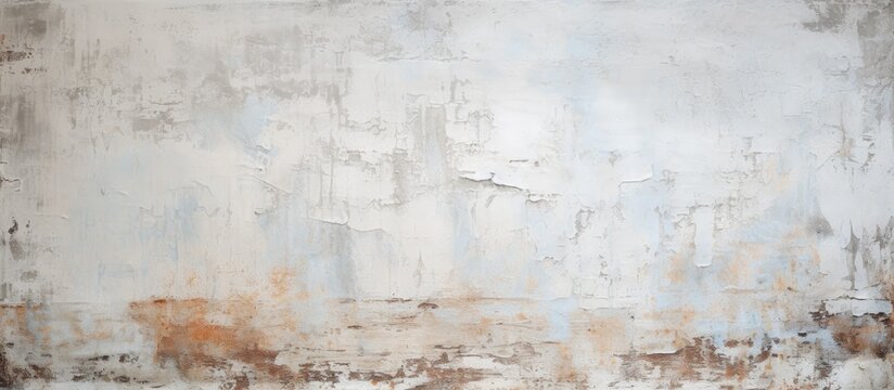 A detailed shot of a white wall with a rusty texture, showcasing the decay and character of the buildings exterior