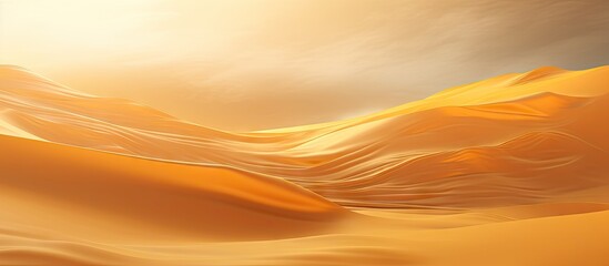 Majestic Desert Landscape with Vibrant Sunset Casting Shadows on the Sand Dunes