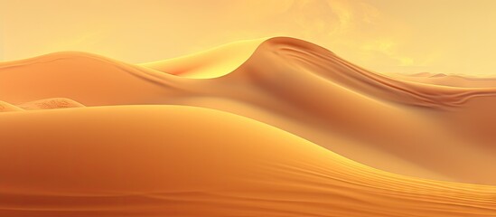 Fototapeta na wymiar Man Trekking Across Vast Desert Dunes in Arid Wilderness Landscape Adventure