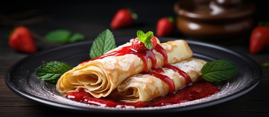 Delicious Plate of Fresh Strawberries and Colorful Fruits on a Summer Day