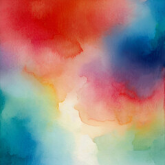 Red and blue watercolor background