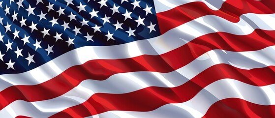 Obraz premium american flag for memorial or independent day 4th of july
