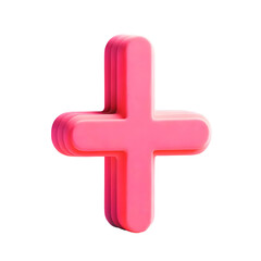 Obraz premium plus sign isolated on white background