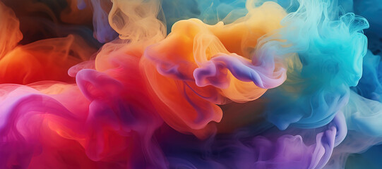 Fototapeta premium colorful smoke, gas, fog, watercolor 98