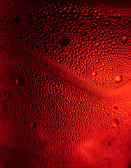 red water drops