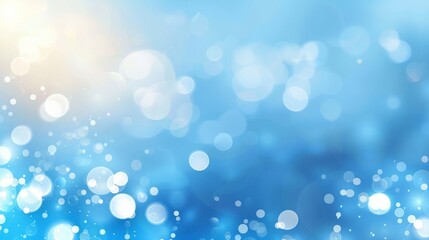 Obraz premium abstract blue sky background with blur bokeh light effect