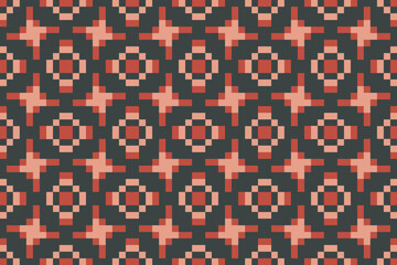 Seamless traditional woven pattern called Anyaman
