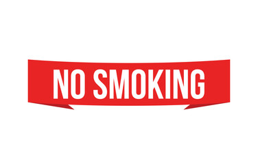 no smoking banner design. no smoking icon. Flat style vector illustration.