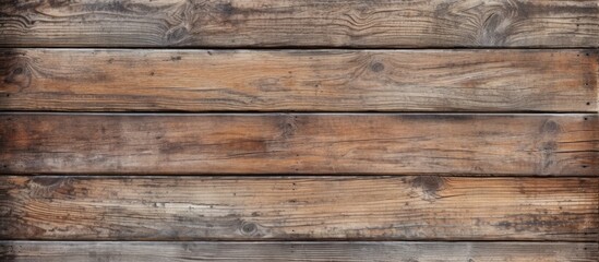 A close up of a hardwood wall made of brown wooden planks arranged in a rectangle pattern. The...