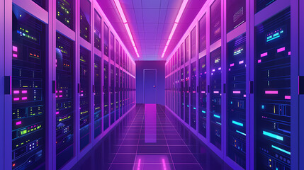 Server Room Illustration