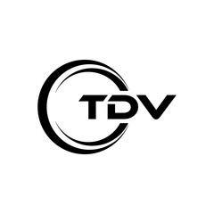 TDV Letter Logo Design, Inspiration for a Unique Identity. Modern Elegance and Creative Design. Watermark Your Success with the Striking this Logo.