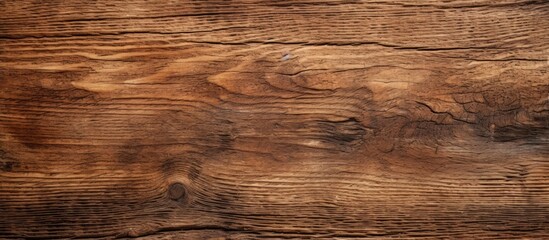 The closeup captures the intricate pattern of beige hardwood flooring, showcasing the natural beauty of the brown wood planks with a wood stain finish