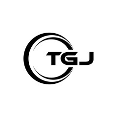 TGJ Letter Logo Design, Inspiration for a Unique Identity. Modern Elegance and Creative Design. Watermark Your Success with the Striking this Logo.