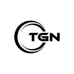 TGN Letter Logo Design, Inspiration for a Unique Identity. Modern Elegance and Creative Design. Watermark Your Success with the Striking this Logo.