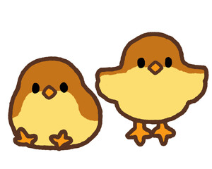 茶色いヒヨコ