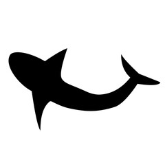 shark silhouette icon