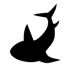 shark silhouette icon