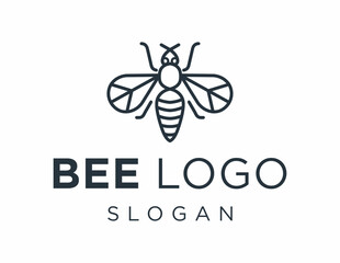 Logo about Bee on a white background. created using the CorelDraw application.