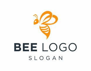 Logo about Bee on a white background. created using the CorelDraw application.