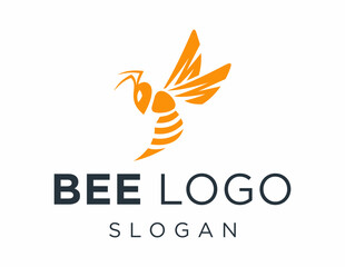 Obraz premium Logo about Bee on a white background. created using the CorelDraw application.