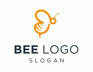 Logo about Bee on a white background. created using the CorelDraw application.