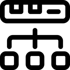 Fototapeta premium structure icon. vector line icon for your website, mobile, presentation, and logo design.