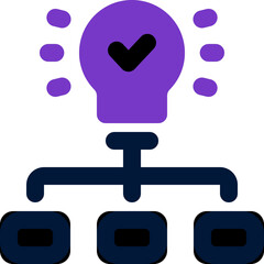 mind mapping icon. vector dual tone icon for your website, mobile, presentation, and logo design.