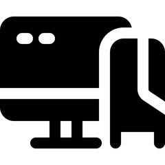 personal computer icon. vector glyph icon for your website, mobile, presentation, and logo design.