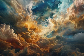 Foto op Canvas Creation of heaven and earth great art. Generative AI © STOCKAI