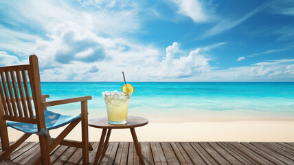 beach and sea background used for display or montage your products, travel and relax activity concept