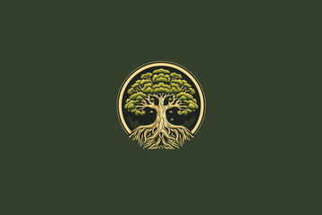 Modern tree logo