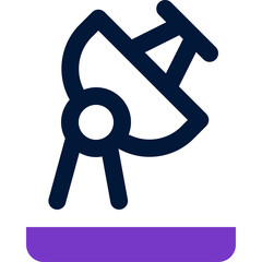 satellite dish icon. vector dual tone icon for your website, mobile, presentation, and logo design.