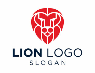 Logo about Lion on a white background. created using the CorelDraw application.
