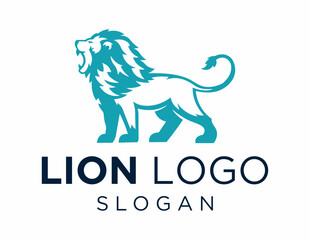 Logo about Lion on a white background. created using the CorelDraw application.