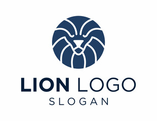 Logo about Lion on a white background. created using the CorelDraw application.
