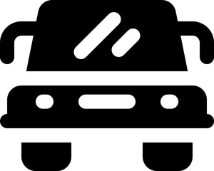 car icon. vector glyph icon for your website, mobile, presentation, and logo design.