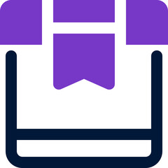 box icon. vector dual tone icon for your website, mobile, presentation, and logo design.