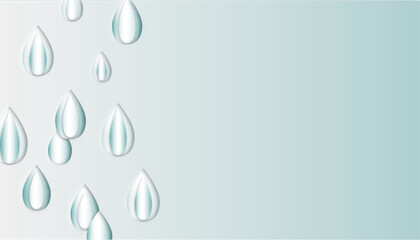 abstract graphic background image, 16:9 widescreen raindrop motif wallpaper / backdrop