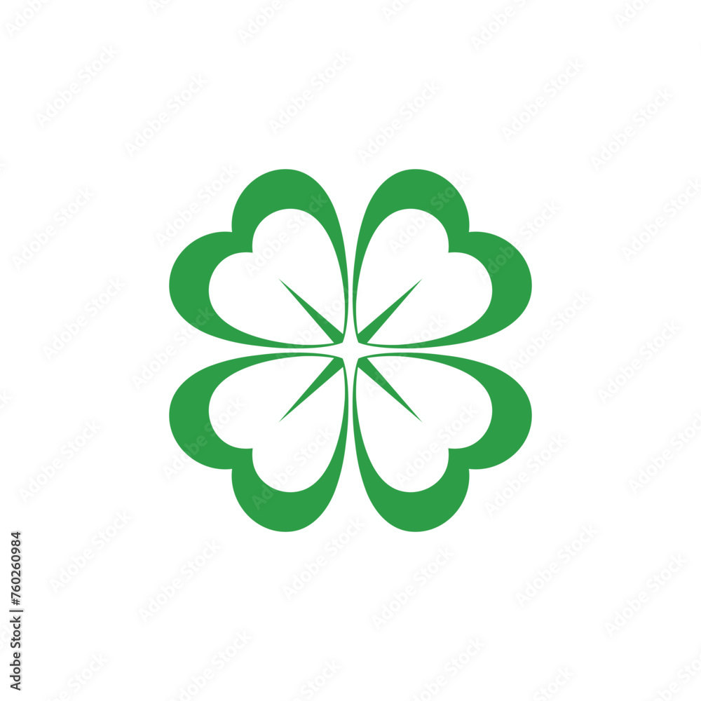 Canvas Prints clover logo icon vector