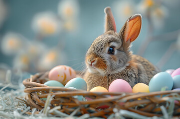 Bunny, Basket, and Easter Egg Dreams