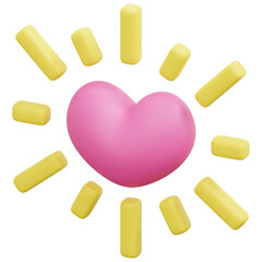 3d vector delight icon. Isolated on white background. 3d heart, love and valentine  concept. Cartoon minimal style. 3d heart icon vector render illustration.