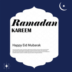 Ramadan greetings background, Elegant element for design template, place for text greeting card for Ramadan kareem