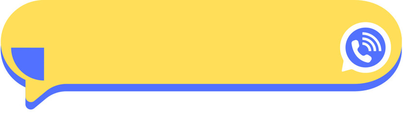 Call Button Banner Vector Blue and Yellow 