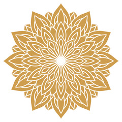 Golden Mandala Decoration Vector 